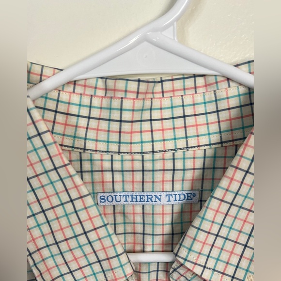 Southern Tide Shirt Mens XL Classic Fit Long Sleeve Button Down Plaid Preppy - Picture 3 of 4